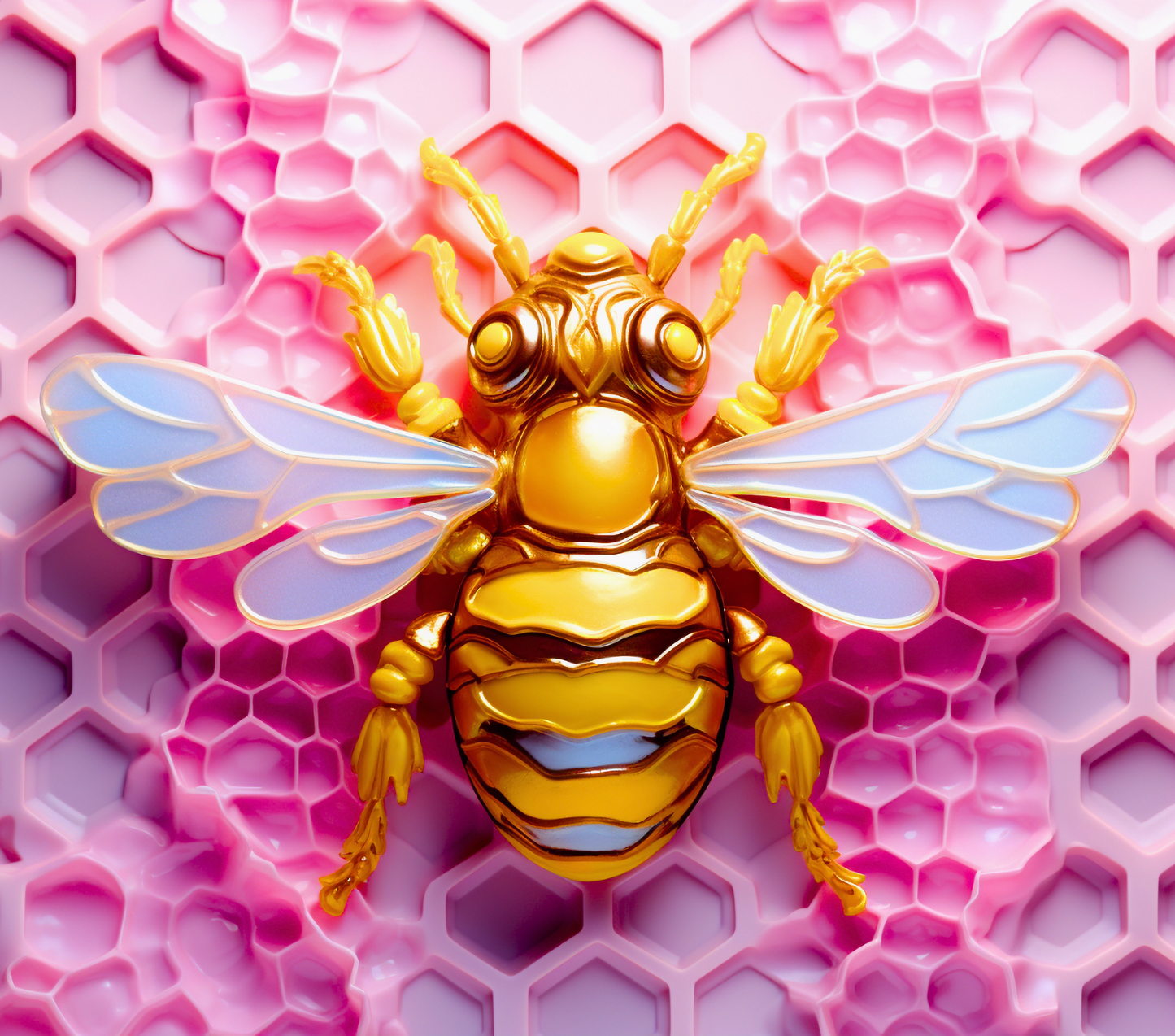 Gourde avec motif abeille/Tumbler with bee design