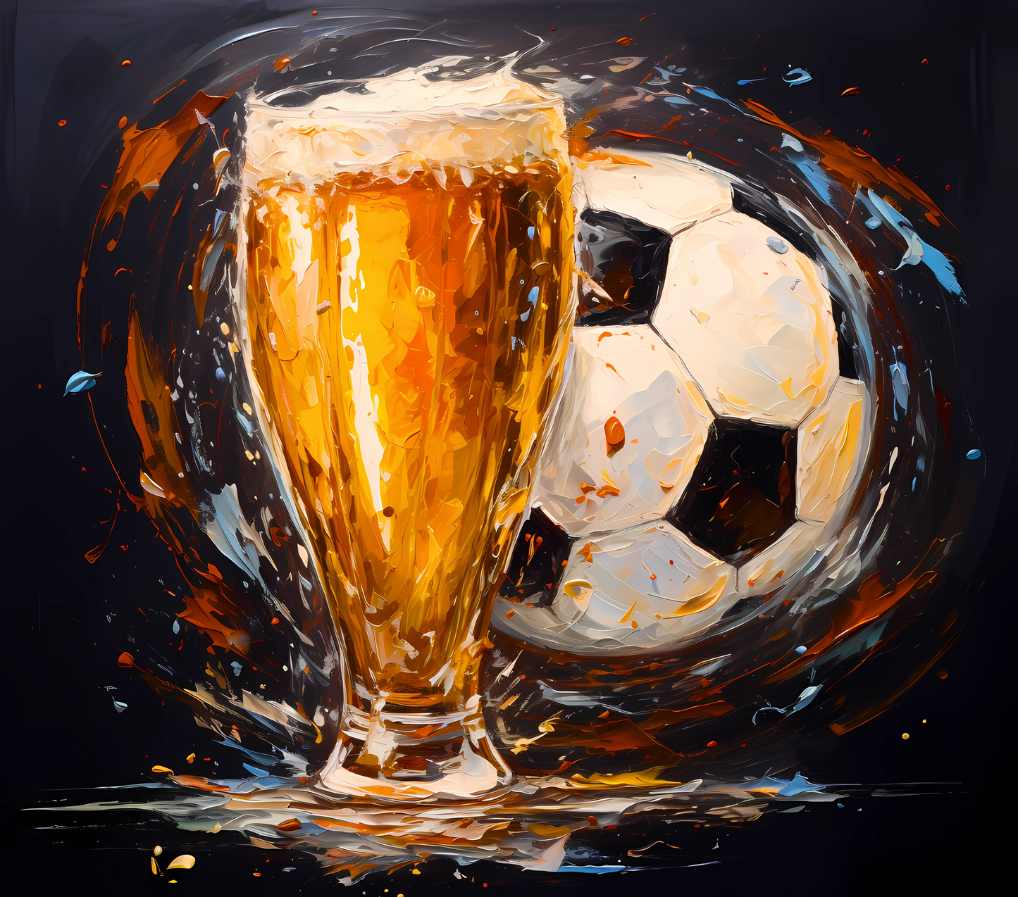 Gourde avec motif Football / Tumbler with Football design