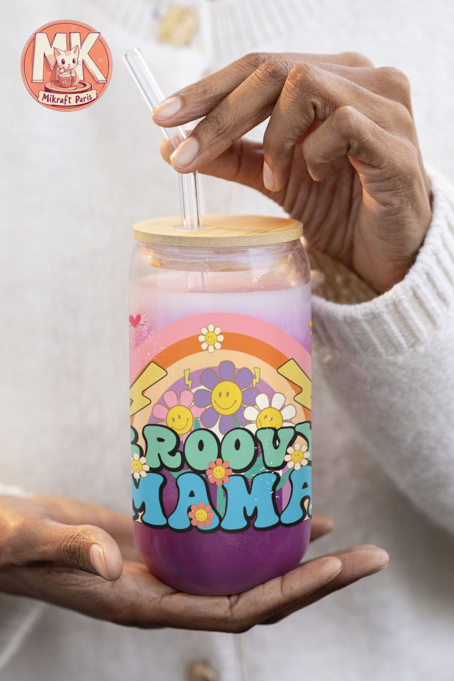 GROOVY MAMA Gobelet en verre