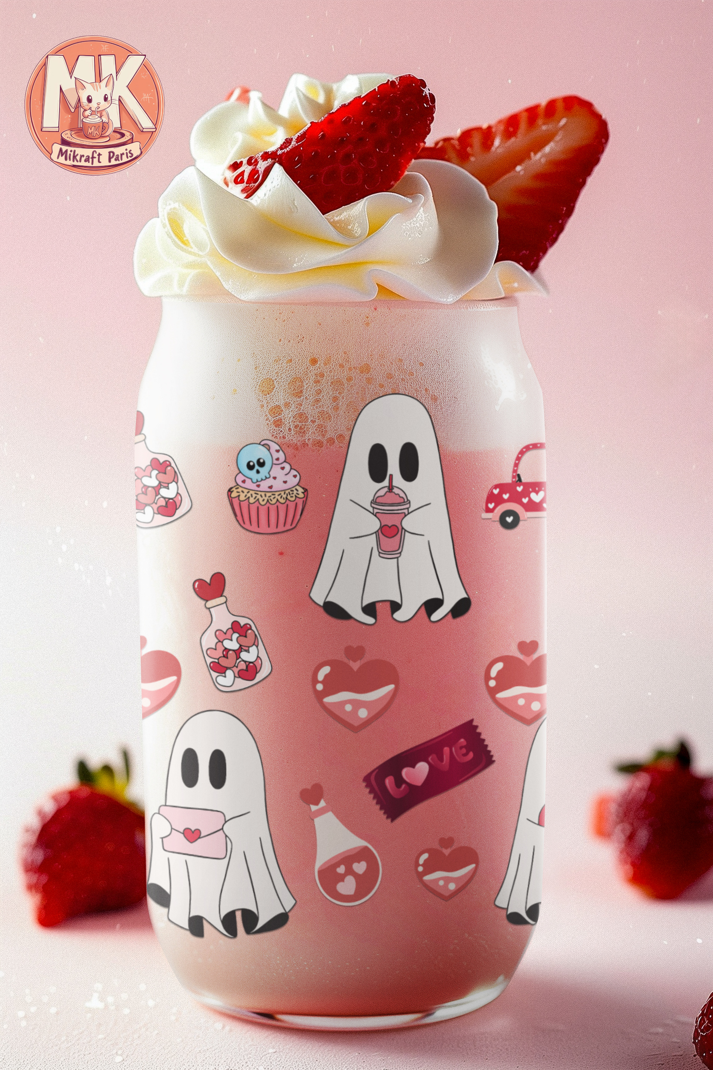 LOVE GHOST Gobelet en verre