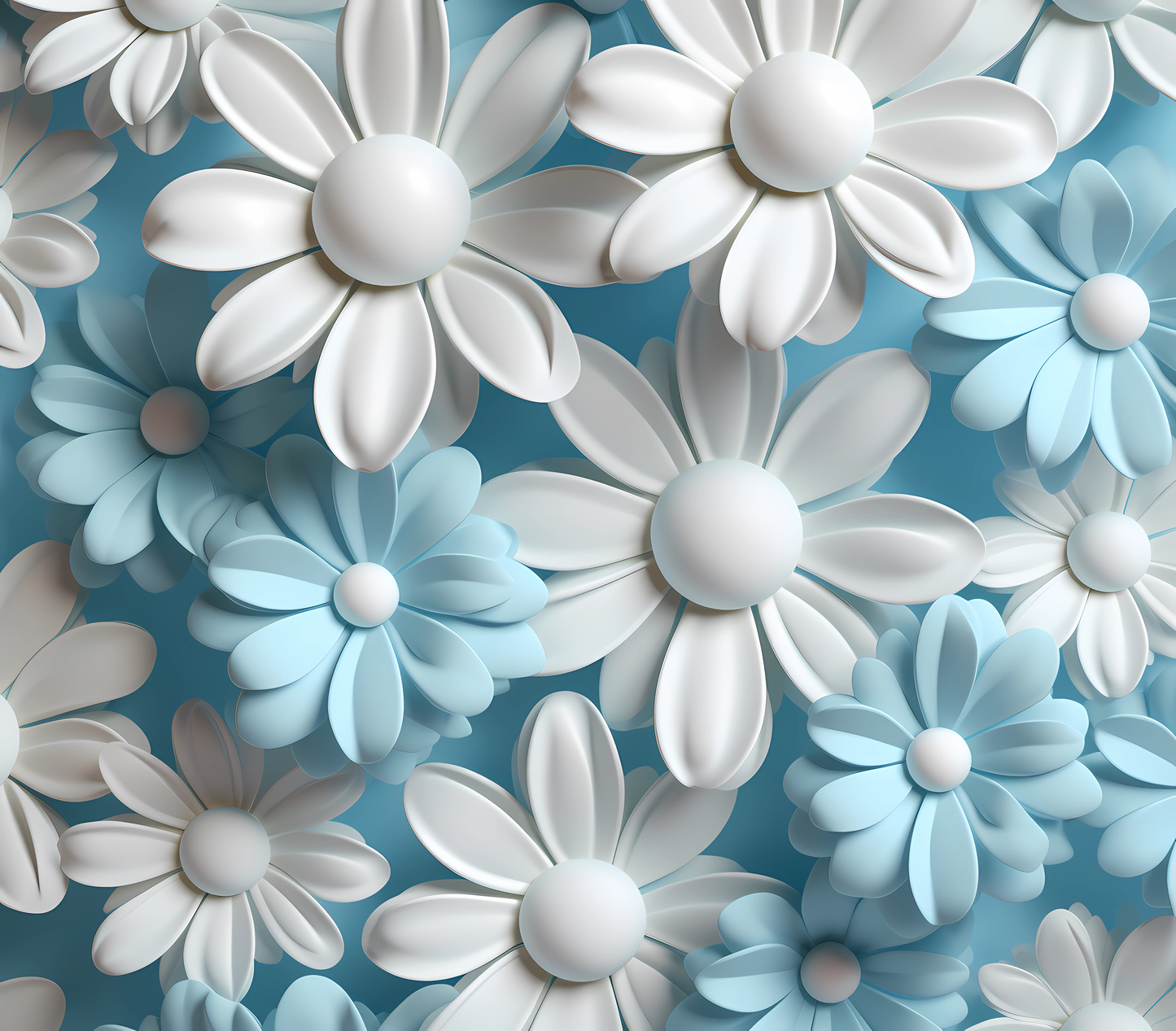 Gourde avec avec motif fleur / Tumbler with flower design