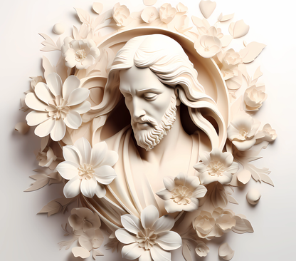 Gourde avec motif Jesus / Tumbler with Jesus design