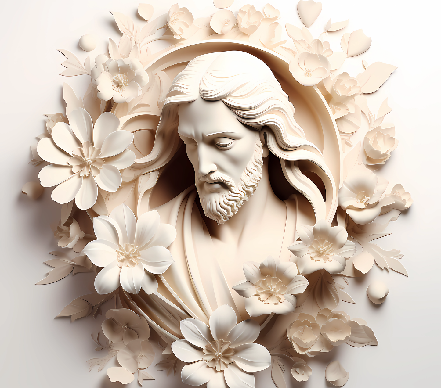 Gourde avec motif Jesus / Tumbler with Jesus design