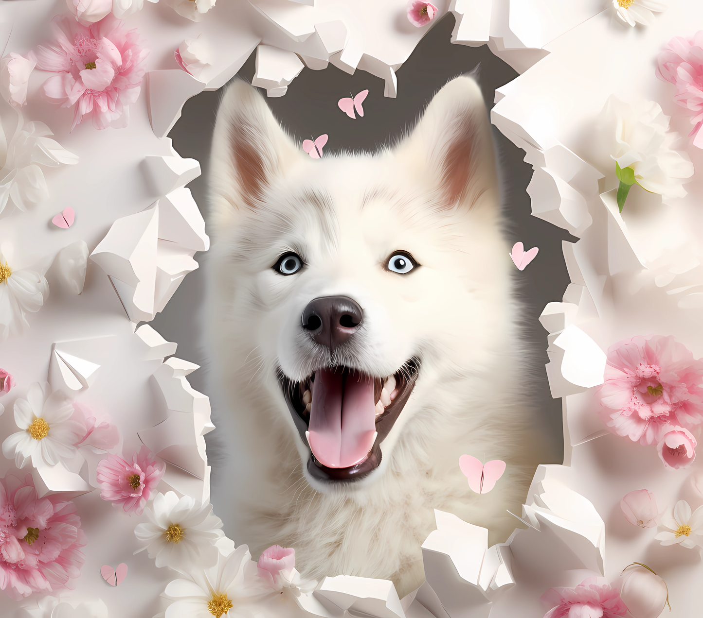 Gourde avec motif chien / Tumbler with Dog design