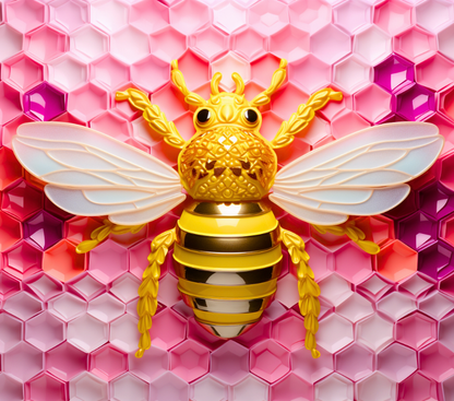 Gourde avec motif abeille/Tumbler with bee design
