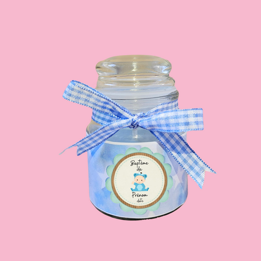Personalised candle/Bougie personnalisée