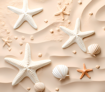 Gourde avec motif plage/Tumbler with beach design