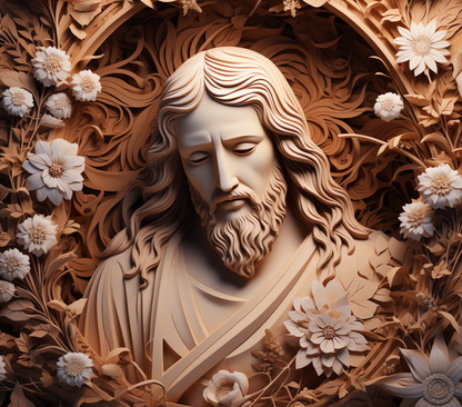 Gourde avec motif Jesus / Tumbler with Jesus design
