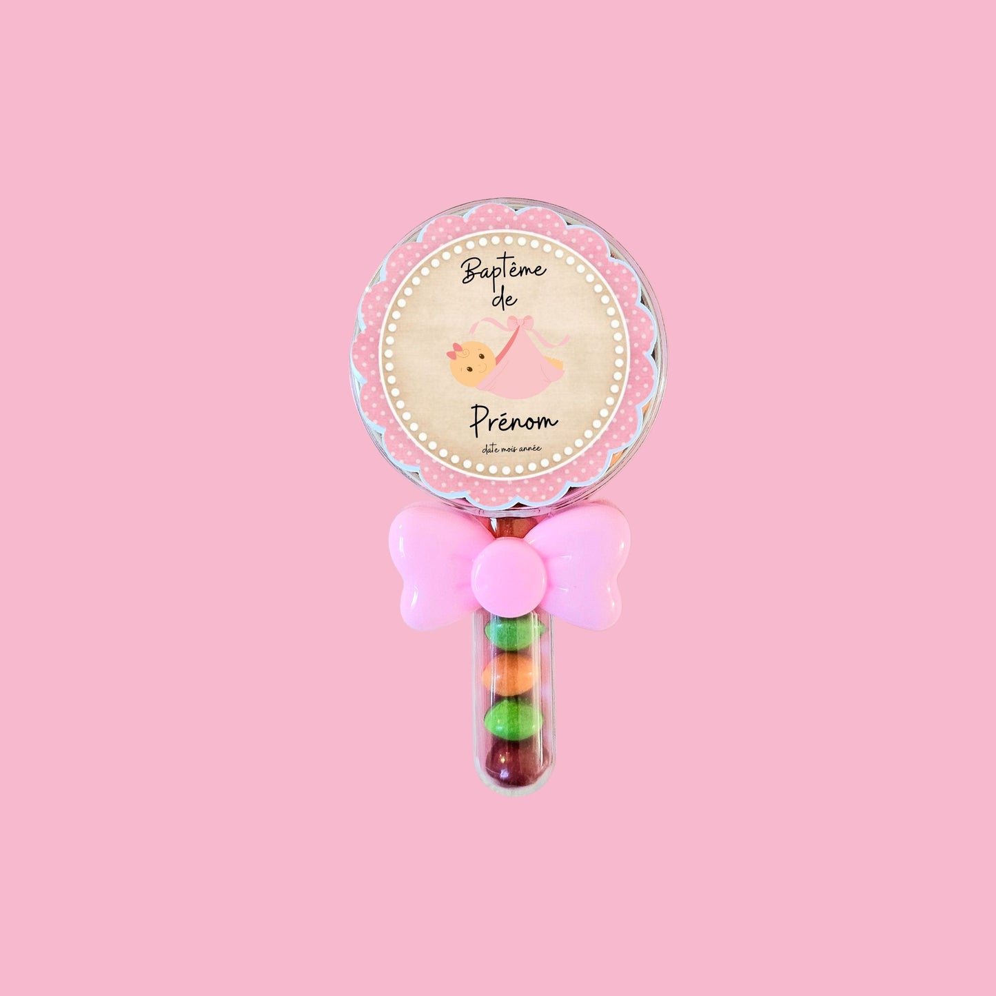 Lollipop transparant candy box personnalisées