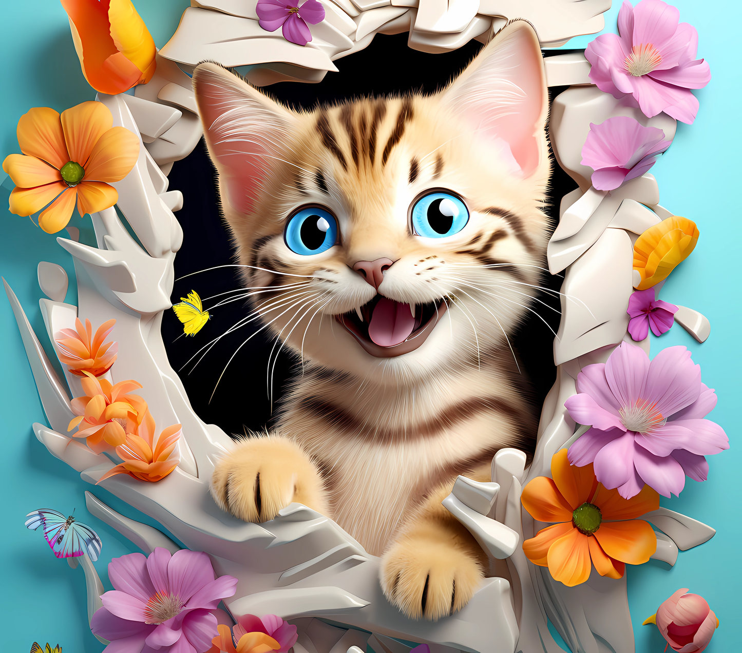 Gourde avec motif Chat / Tumbler with cat design