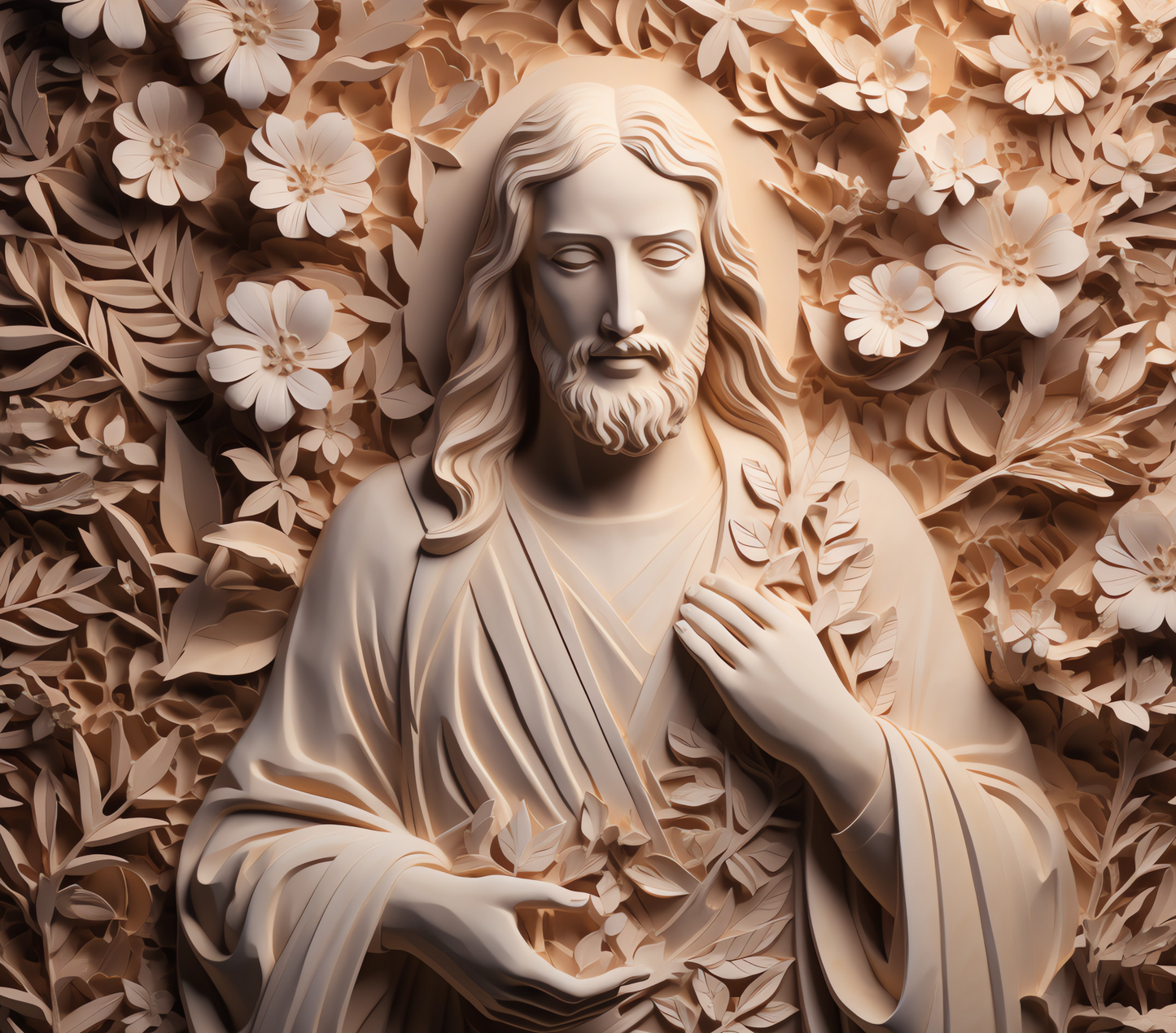 Gourde avec motif Jesus / Tumbler with Jesus design