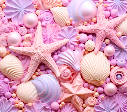 Gourde avec motif plage/Tumbler with beach design