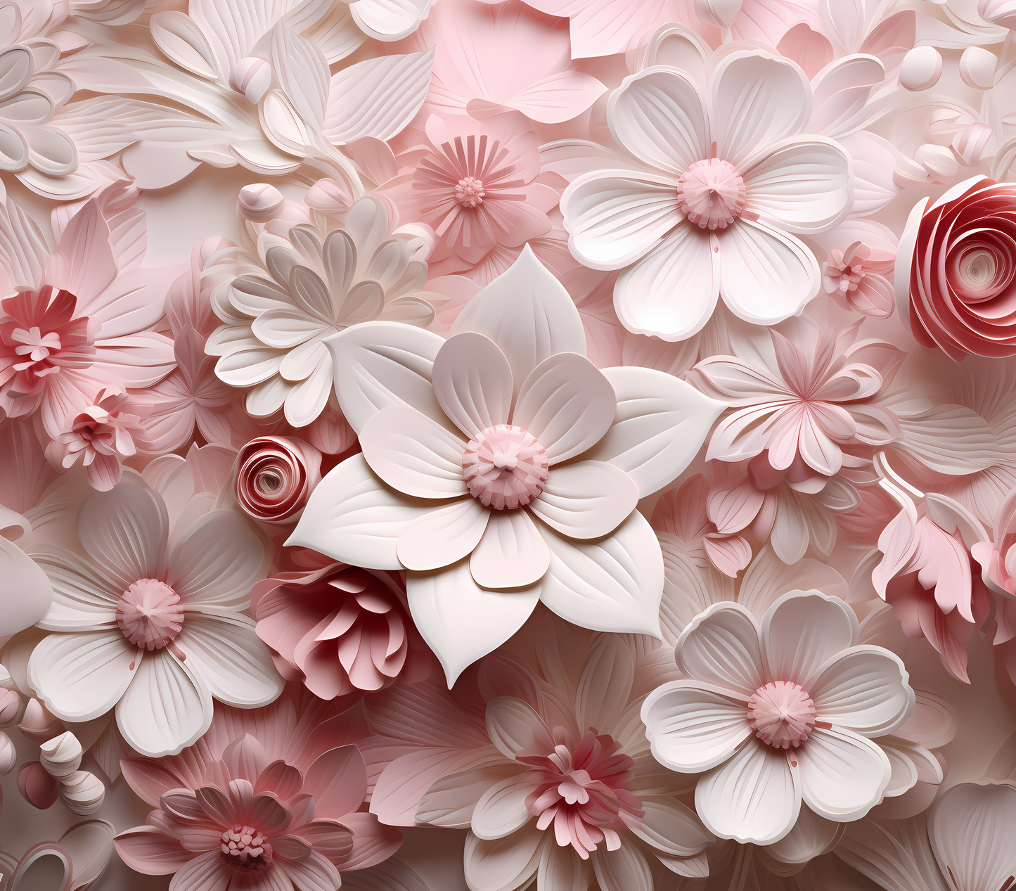 Gourde avec avec motif fleur / Tumbler with flower design