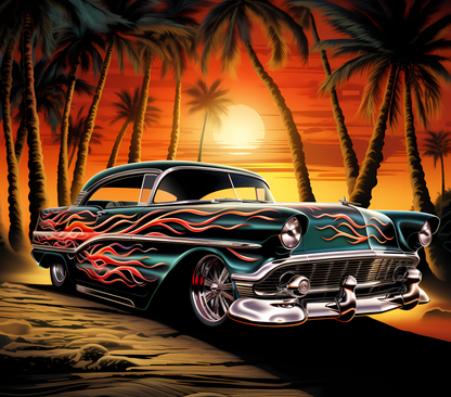 Gourde avec design voiture classique/Tumbler with classic car design