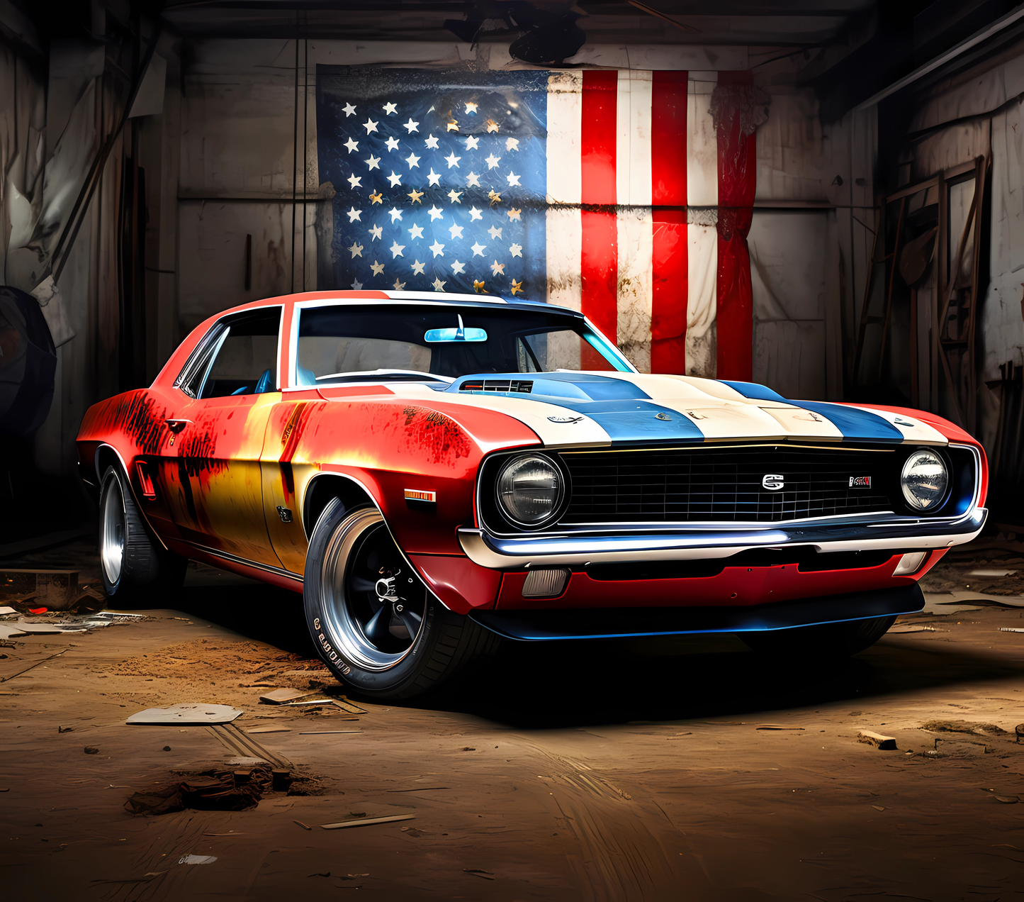 Gourde avec design voiture classique/Tumbler with classic car design