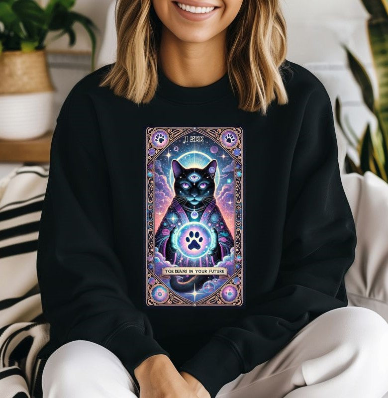 T-shirt à manches longues Cat Tarot