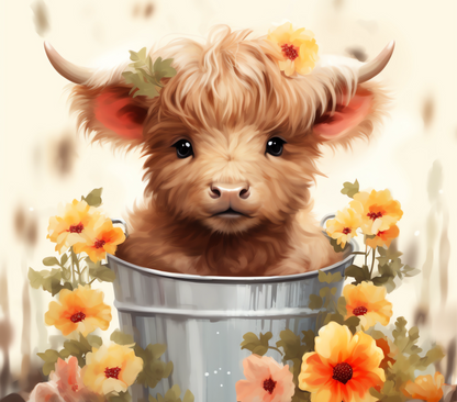 Gourde avec motif vache mignonne/Tumbler with cute cow design