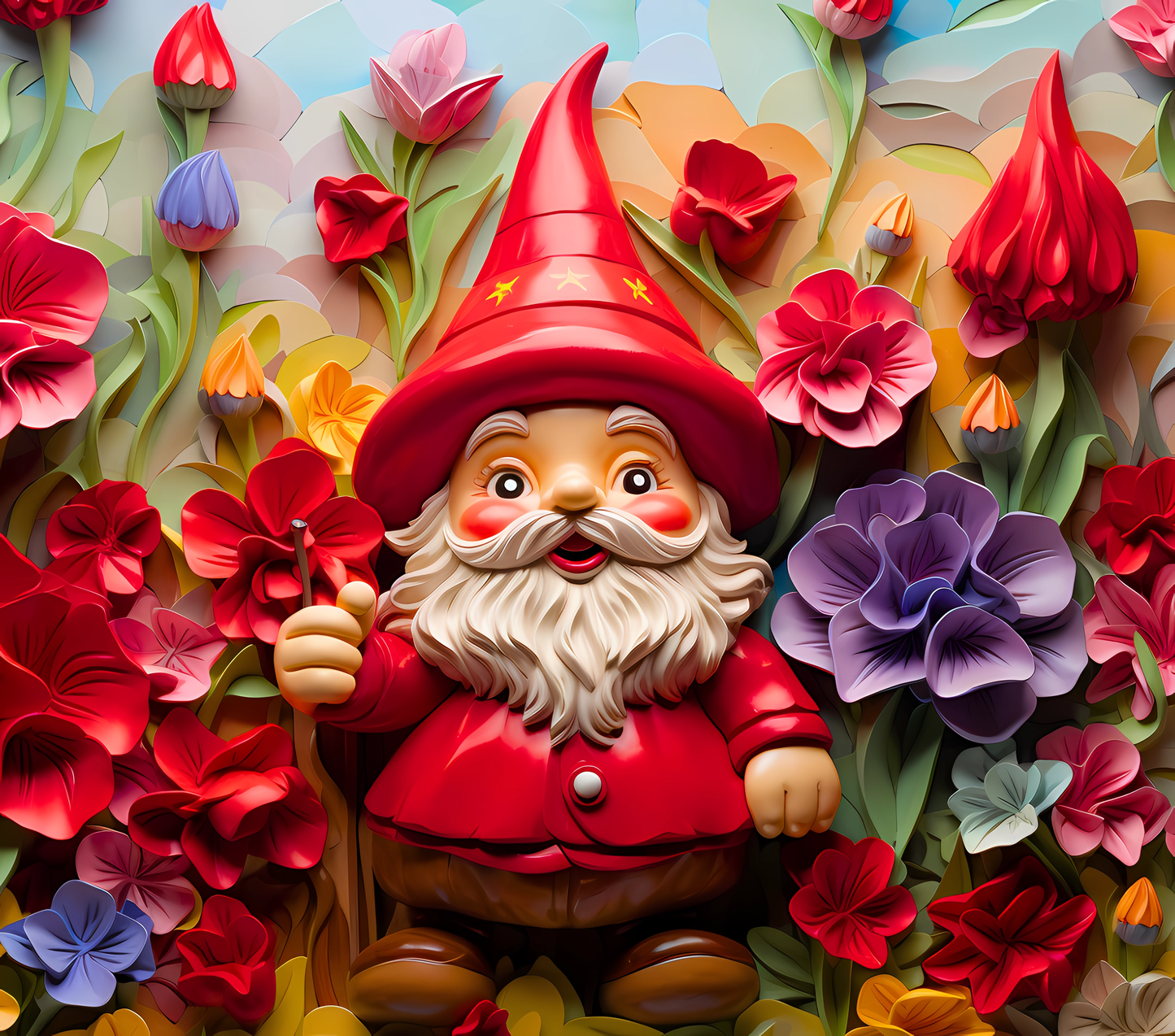 Gourde avec motif Gnome / Tumbler with Gnome design