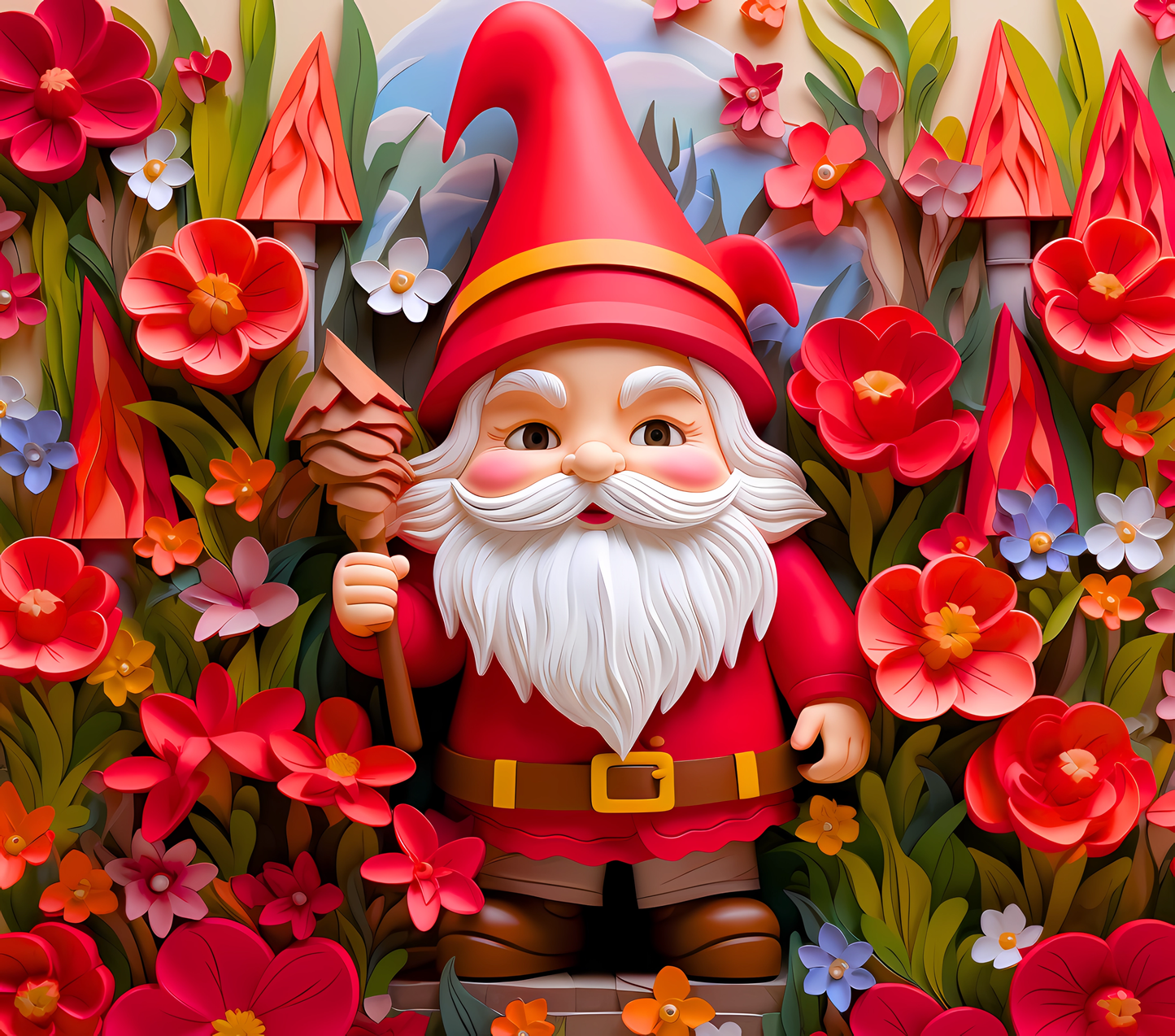 Gourde avec motif Gnome / Tumbler with Gnome design
