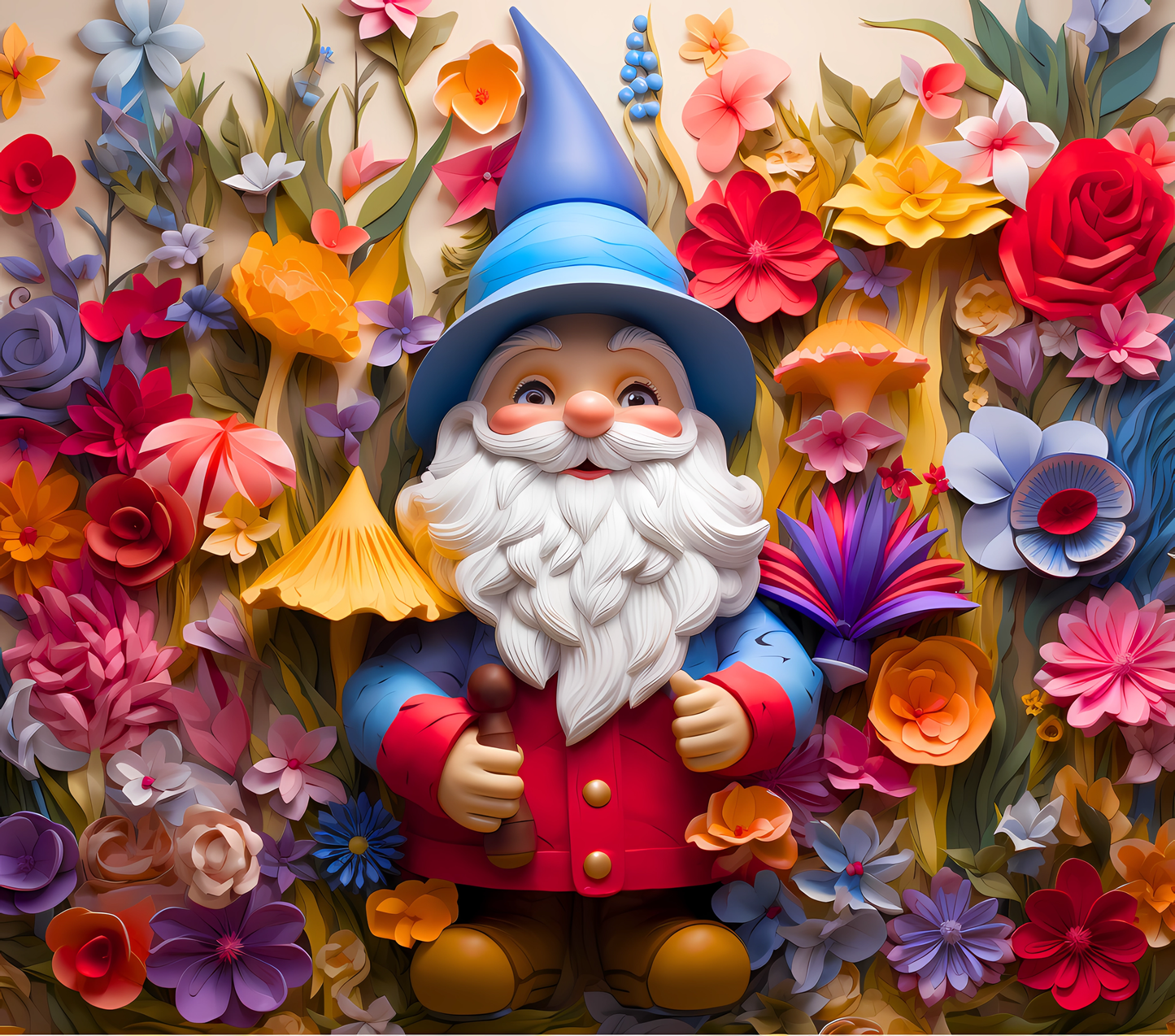 Gourde avec motif Gnome / Tumbler with Gnome design