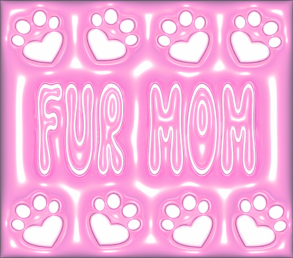 Gourde avec motif Cat Mom / Tumbler with Cat Mom design
