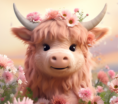 Gourde avec motif vache mignonne/Tumbler with cute cow design