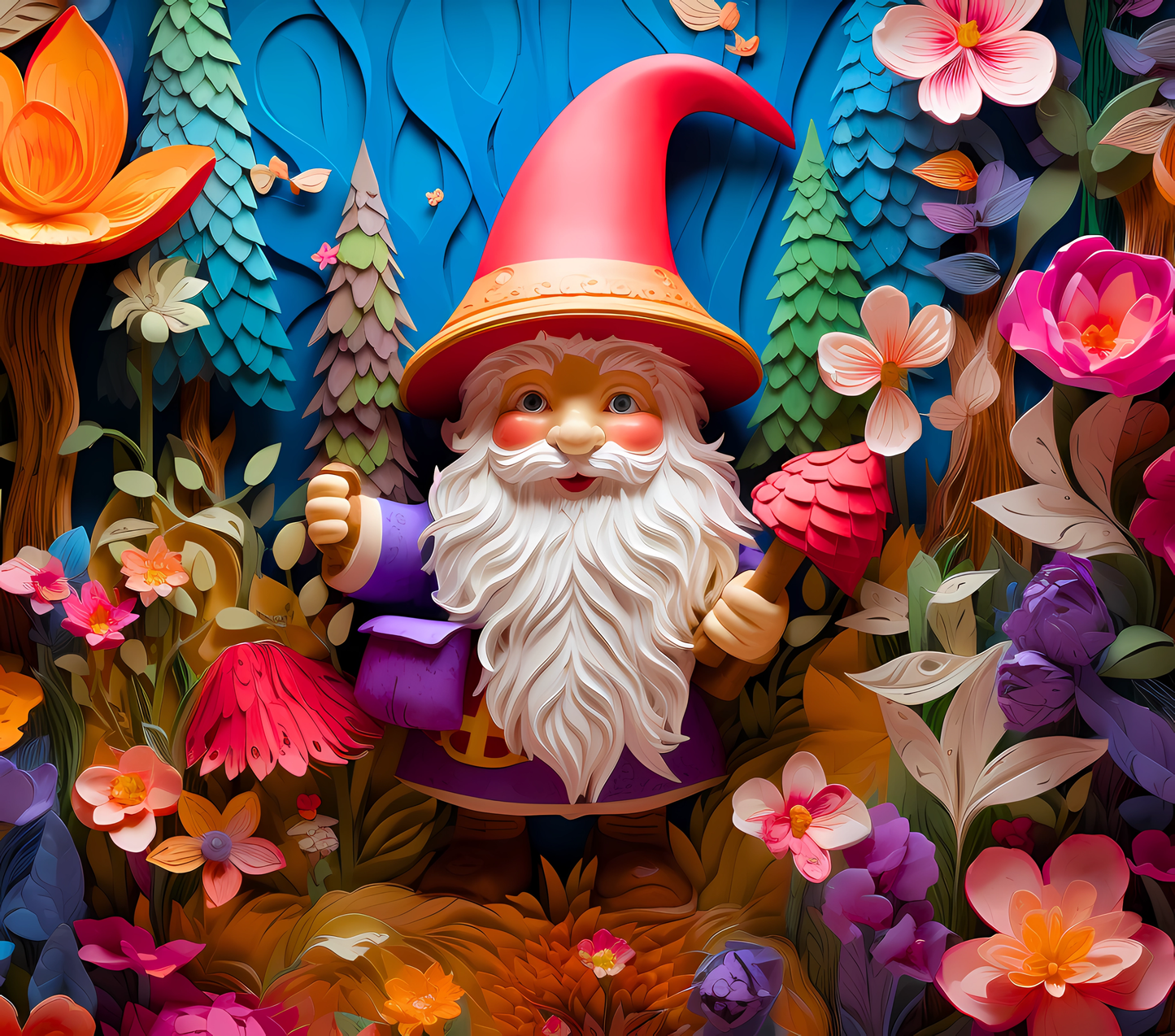 Gourde avec motif Gnome / Tumbler with Gnome design