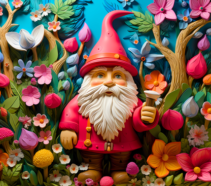 Gourde avec motif Gnome / Tumbler with Gnome design