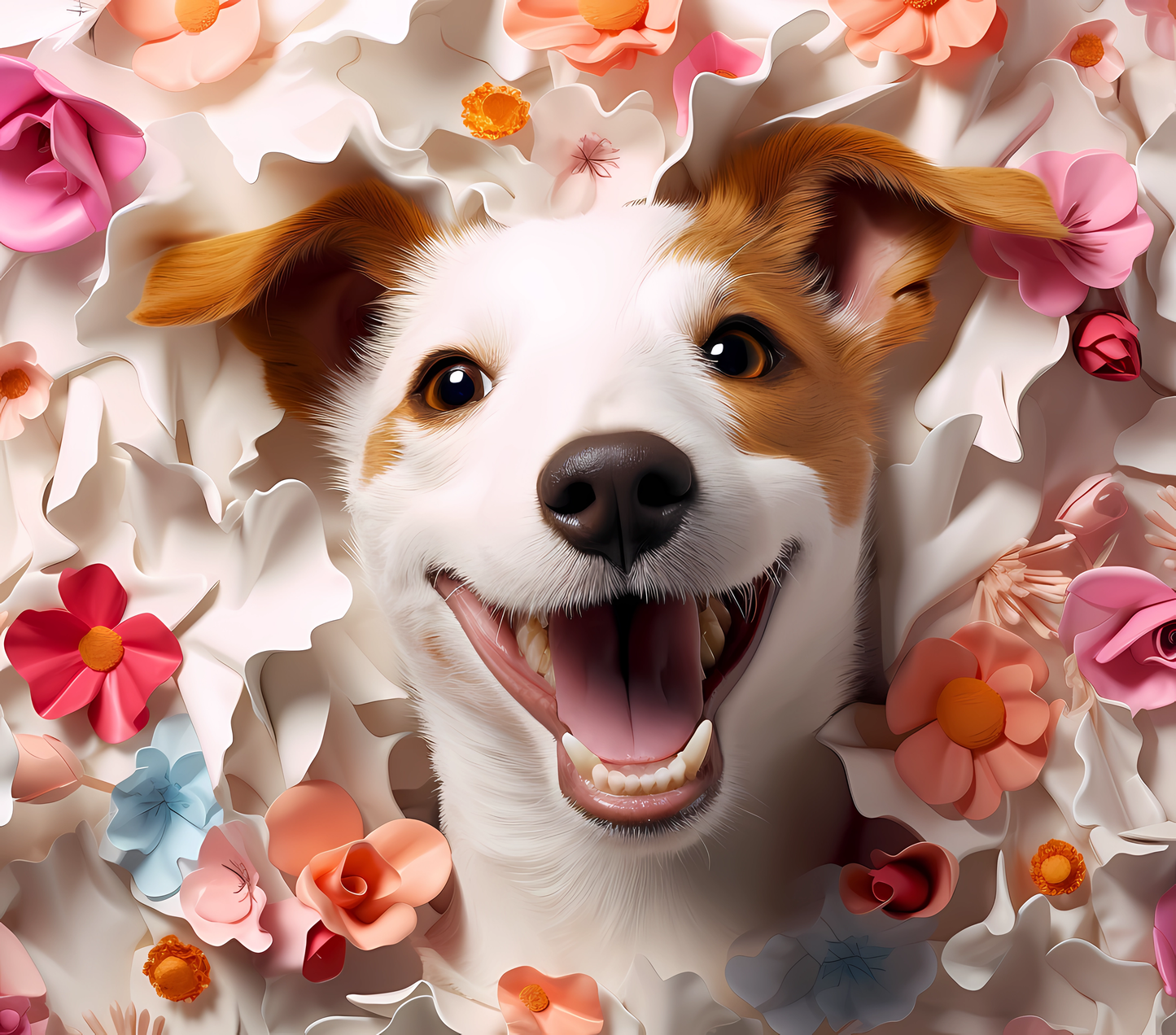 Gourde avec motif chien / Tumbler with Dog design