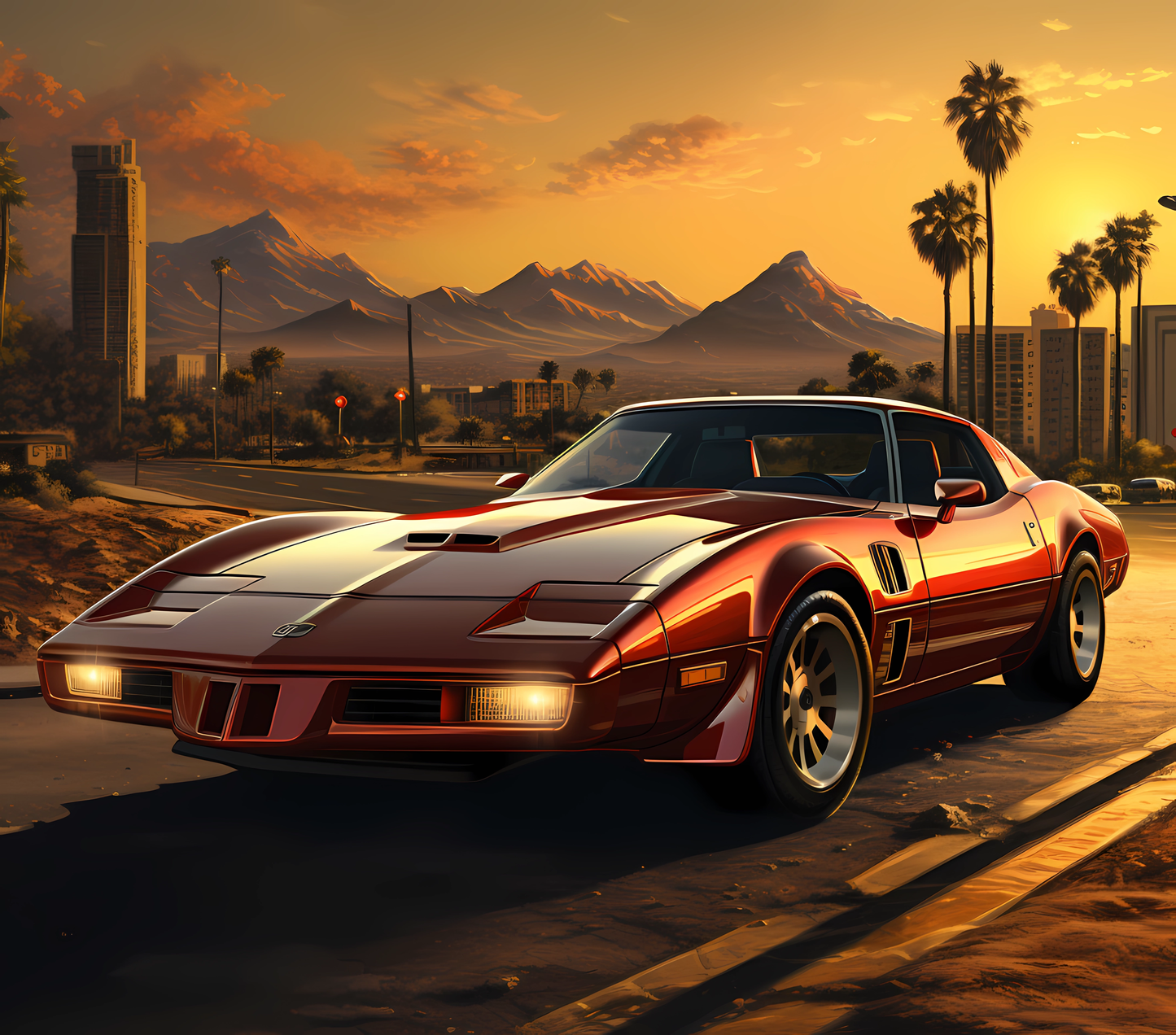 Gourde avec design voiture classique/Tumbler with classic car design