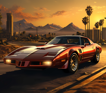 Gourde avec design voiture classique/Tumbler with classic car design