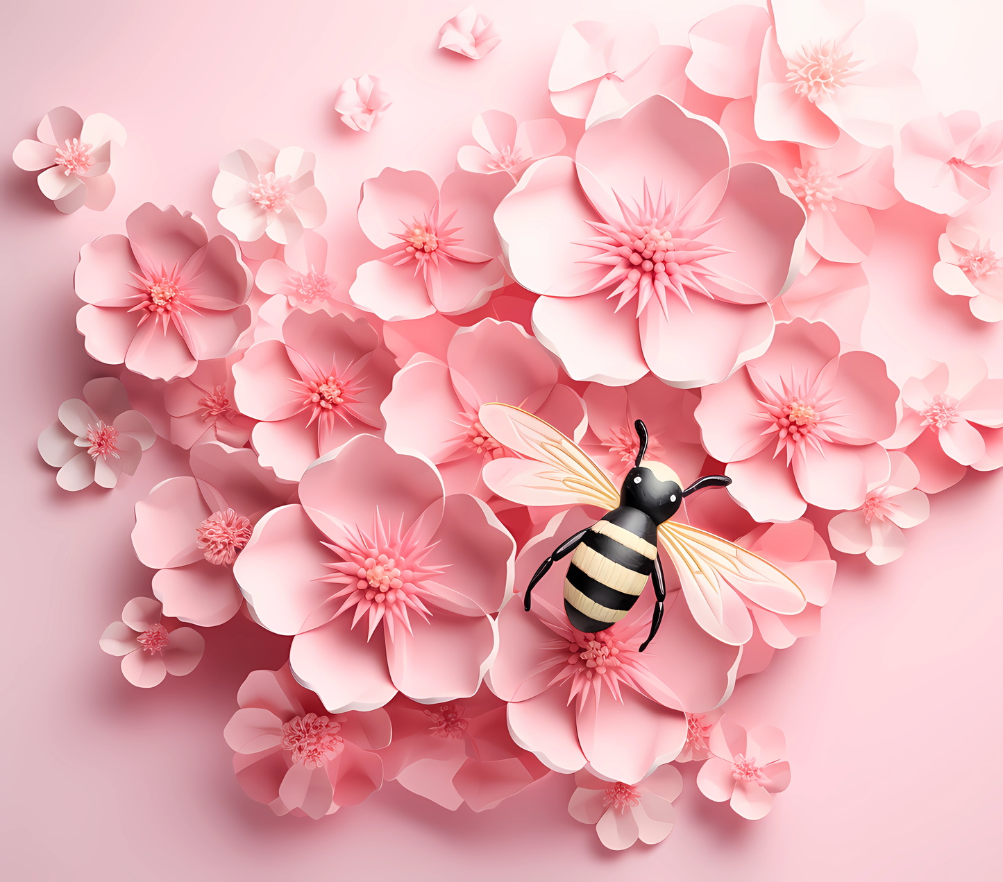 Gourde avec motif abeille/Tumbler with bee design