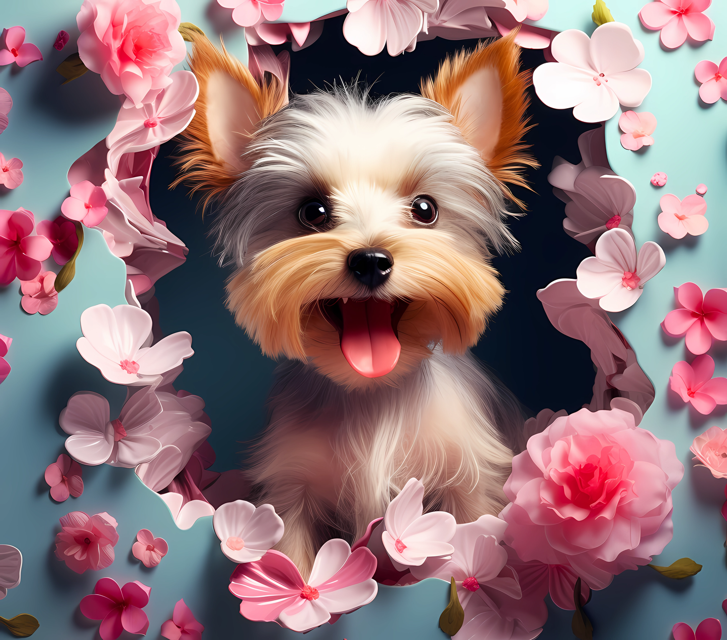 Gourde avec motif chien / Tumbler with Dog design
