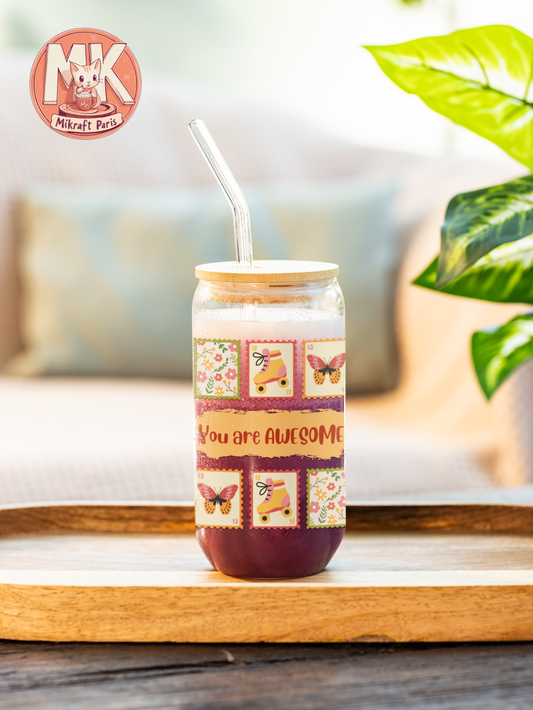 YOU ARE AWESOME Gobelet en verre