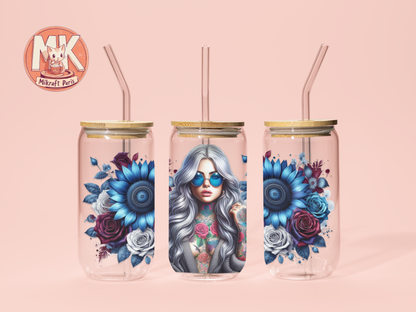 TATTOO GIRL Gobelet en verre