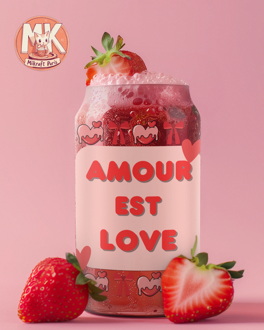 AMOUR EST LOVE Gobelet en verre