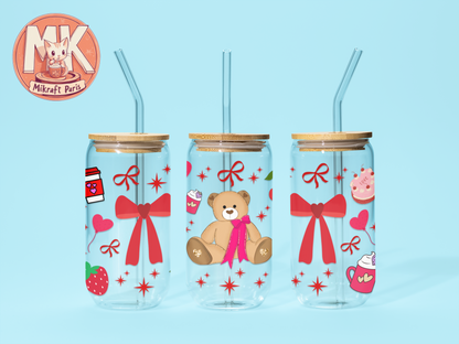 LOVE BEAR Gobelet en verre