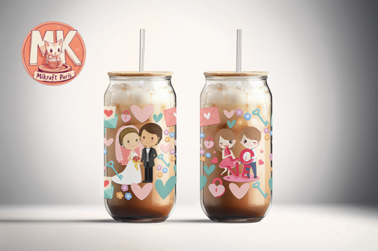 LOVE COUPLE Gobelet en verre (Copie)