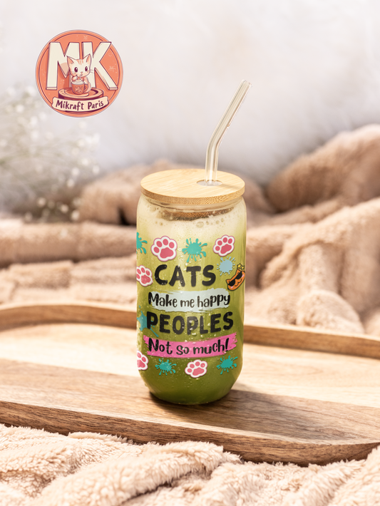 LOVE CAT Gobelet en verre