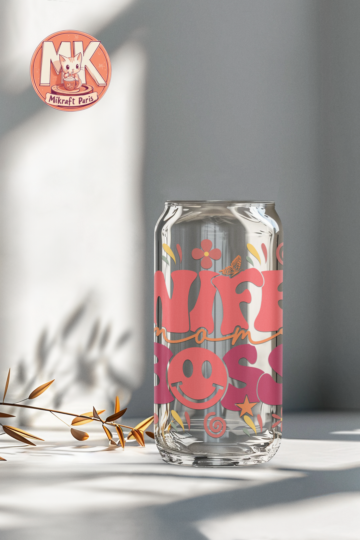 WIFE BOSS Gobelet en verre