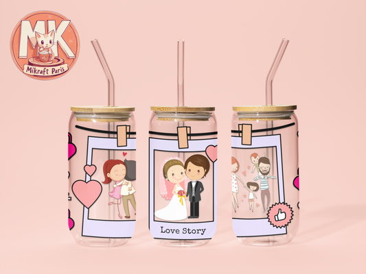 FAMILY LOVE Gobelet en verre
