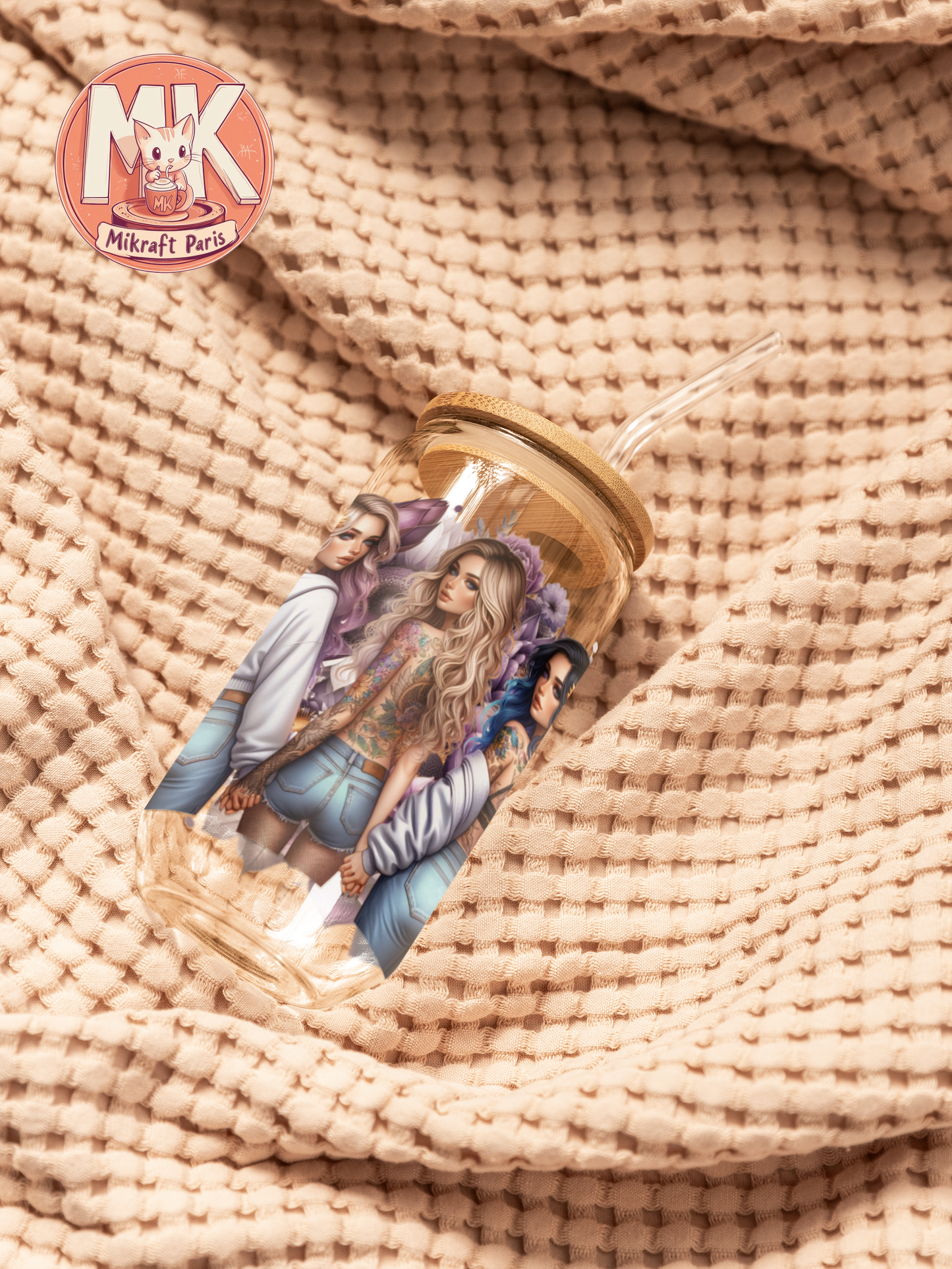 TATTOO GIRL BFF Gobelet en verre