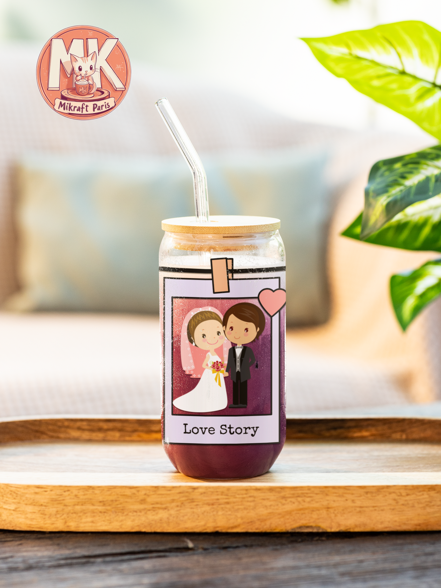 FAMILY LOVE Gobelet en verre