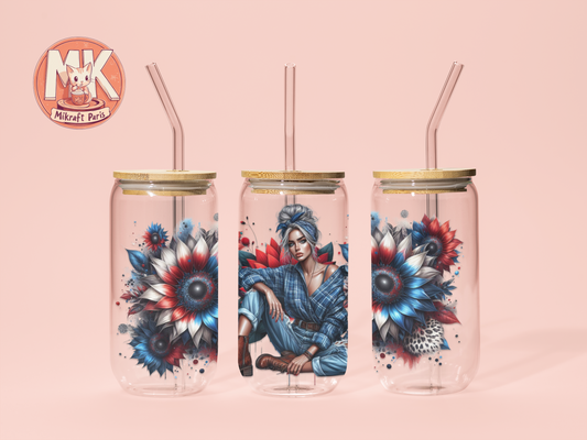 TATTOO GIRL Gobelet en verre