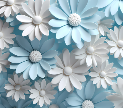 Gourde avec avec motif fleur / Tumbler with flower design