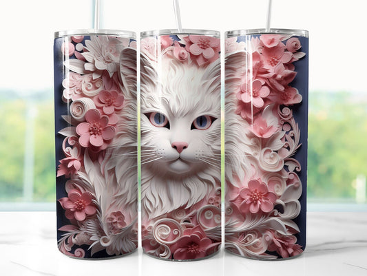 Gourde avec motif Chat / Tumbler with Cat design