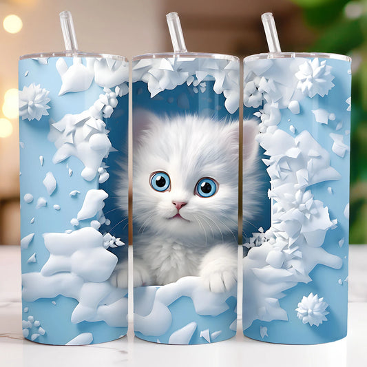 Gourde avec motif Chat / Tumbler with cat design