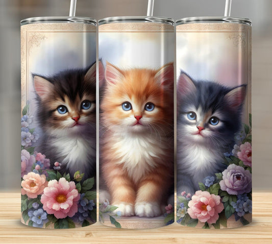 Gourde avec motif chat / Tumbler with Cat design