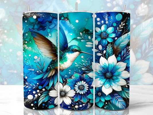 Gourde avec motif oiseau/Tumbler with bird design