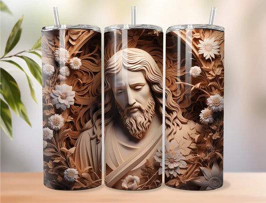 Gourde avec motif Jesus / Tumbler with Jesus design